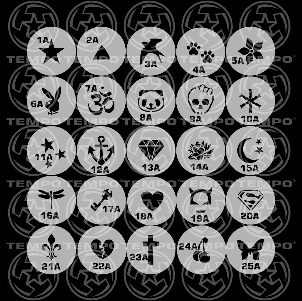 Catalogo de stencils Tempo